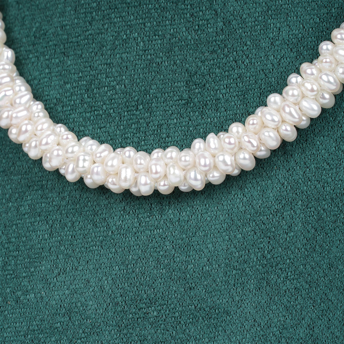 Natural freshwater pearl multi-bead Caterpillar Pearl necklace bracelet Sweater chain Gold magnet ball buckle necklace