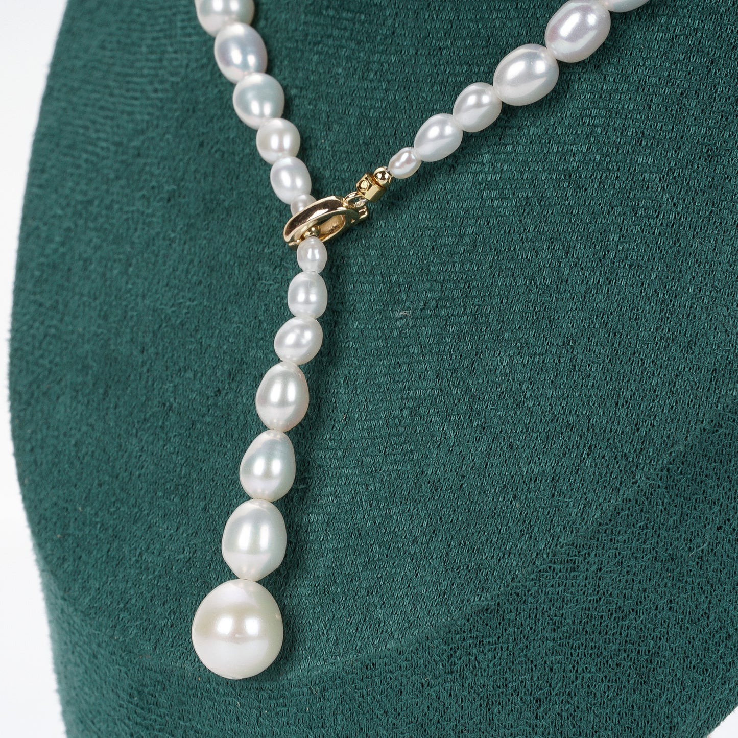 Floodlight freshwater coreless gradient serpentine pearl sweater chain Pearl necklace