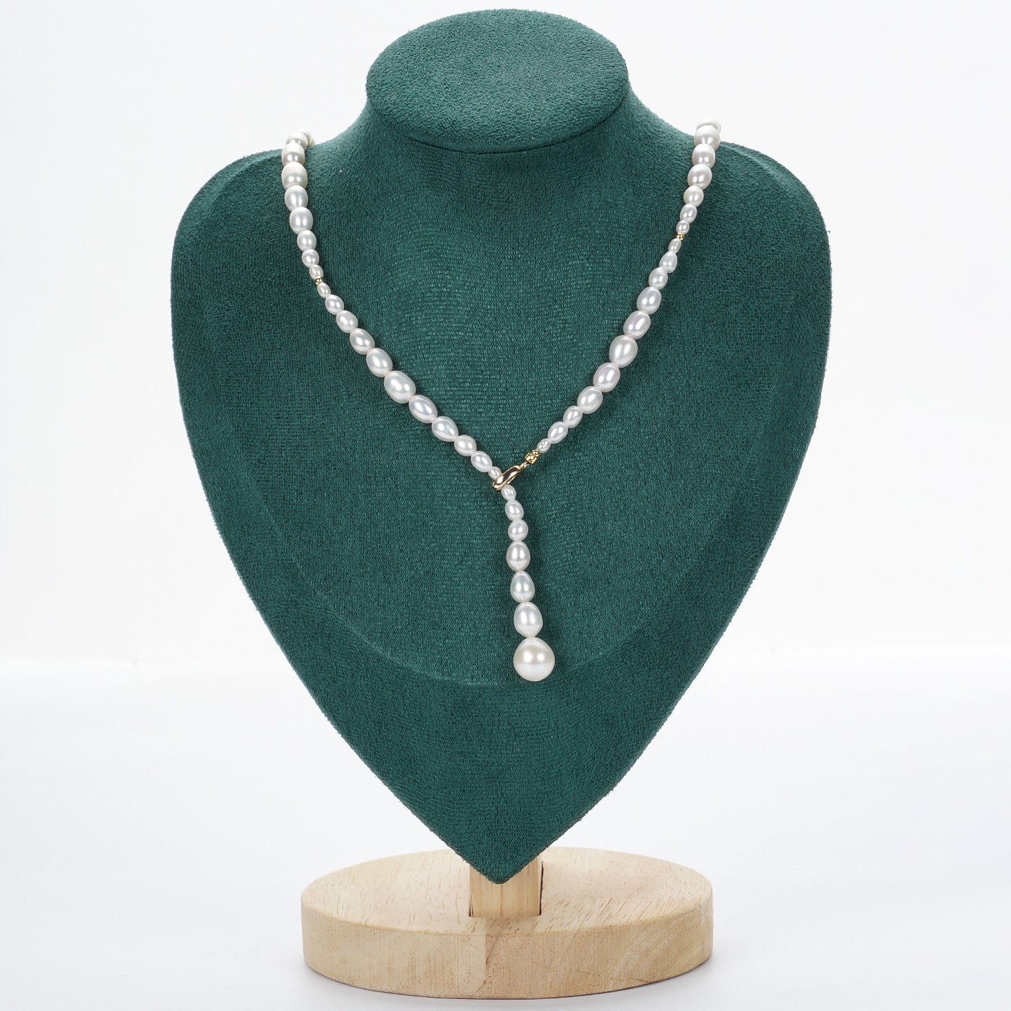 Floodlight freshwater coreless gradient serpentine pearl sweater chain Pearl necklace